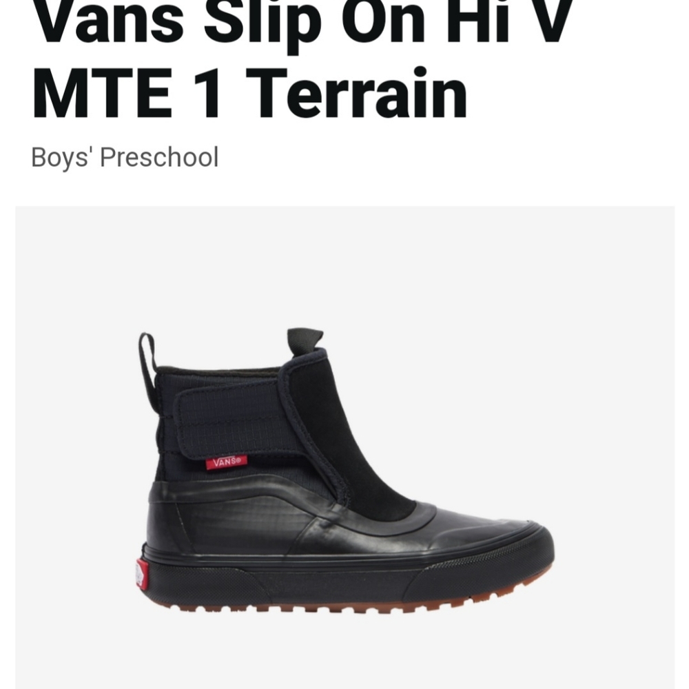 Vans NWT Boys Sz 13 BLK